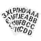Black Glitter Alphabet Stickers by Recollections™